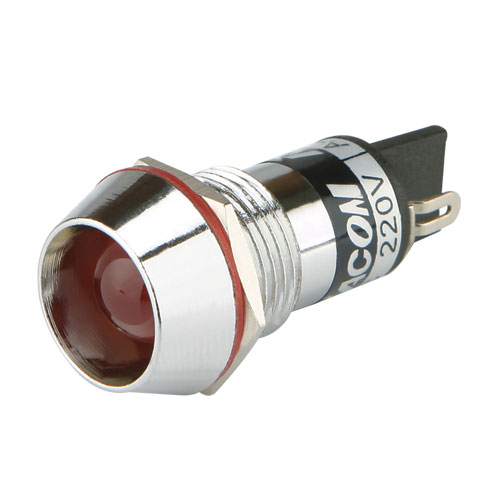 Φ14mm金属壳LED指示灯 Φ14mm金属壳LED指示灯