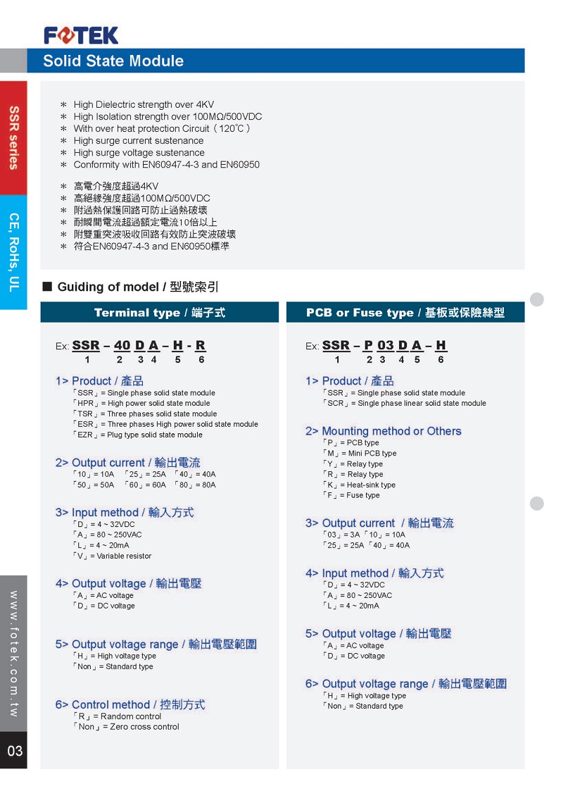 SSR系列固态继电器