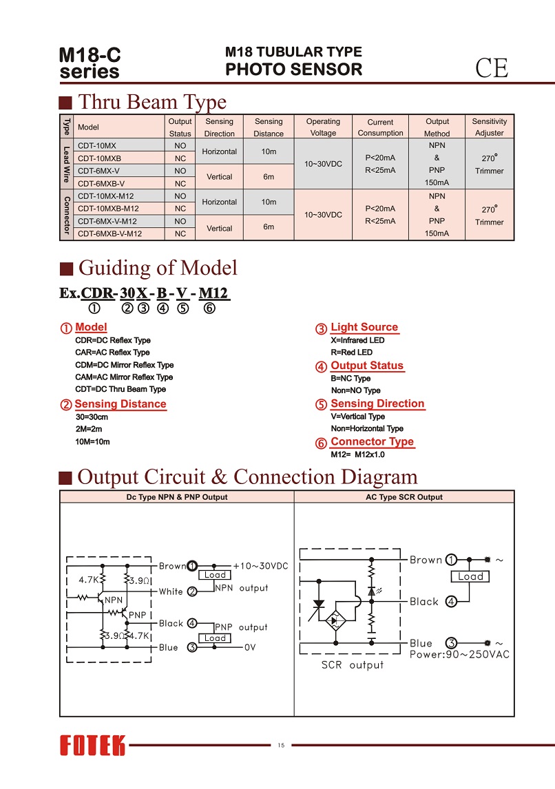 CDR系列光电开关